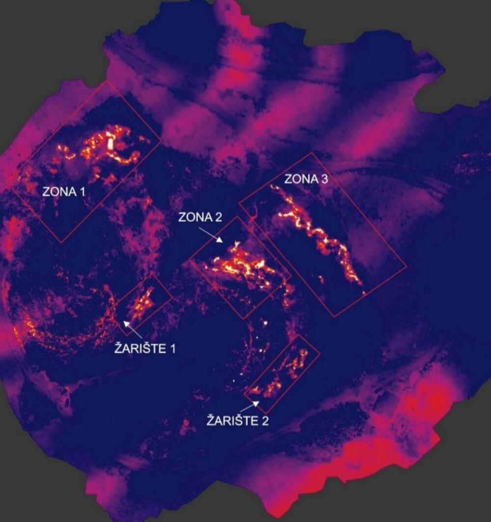 Trodimenzionalni snimak žarišta na deponiji