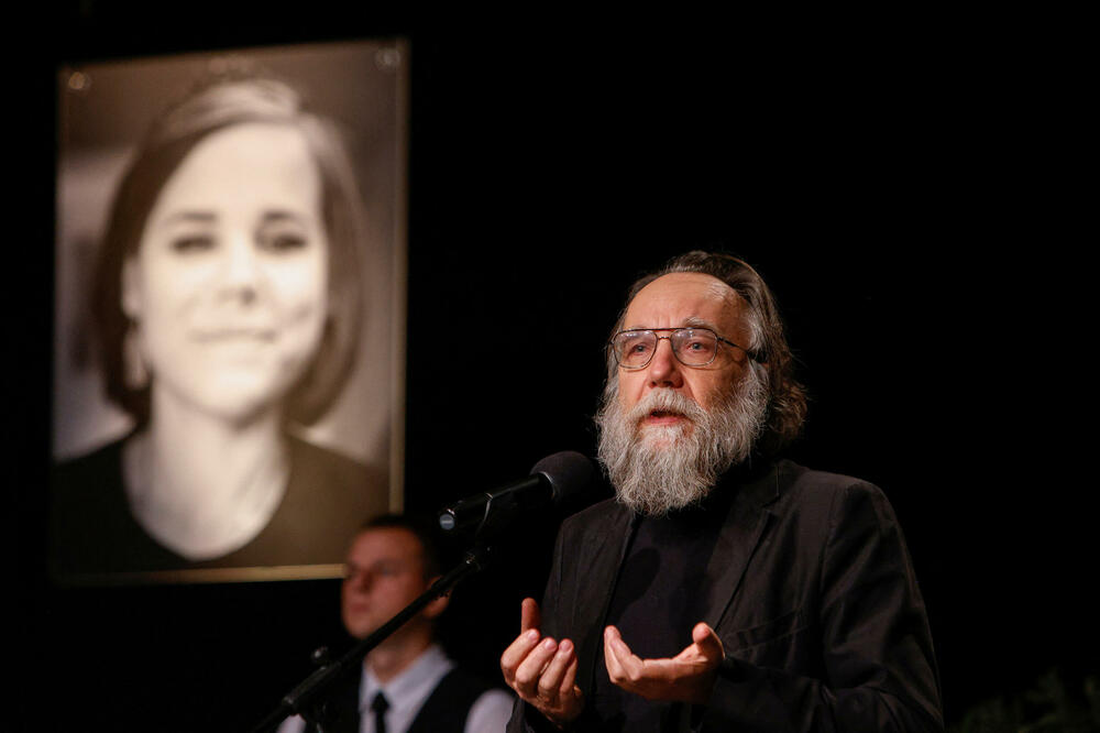 Aleksandar Dugin na memorijalnoj sužbi u Moskvi, Foto: Rojters