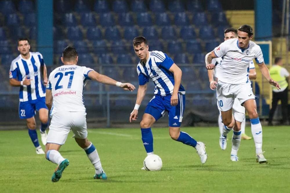 Lazar Mijović je ove sezone postigao tri gola, Foto: FK Budućnost