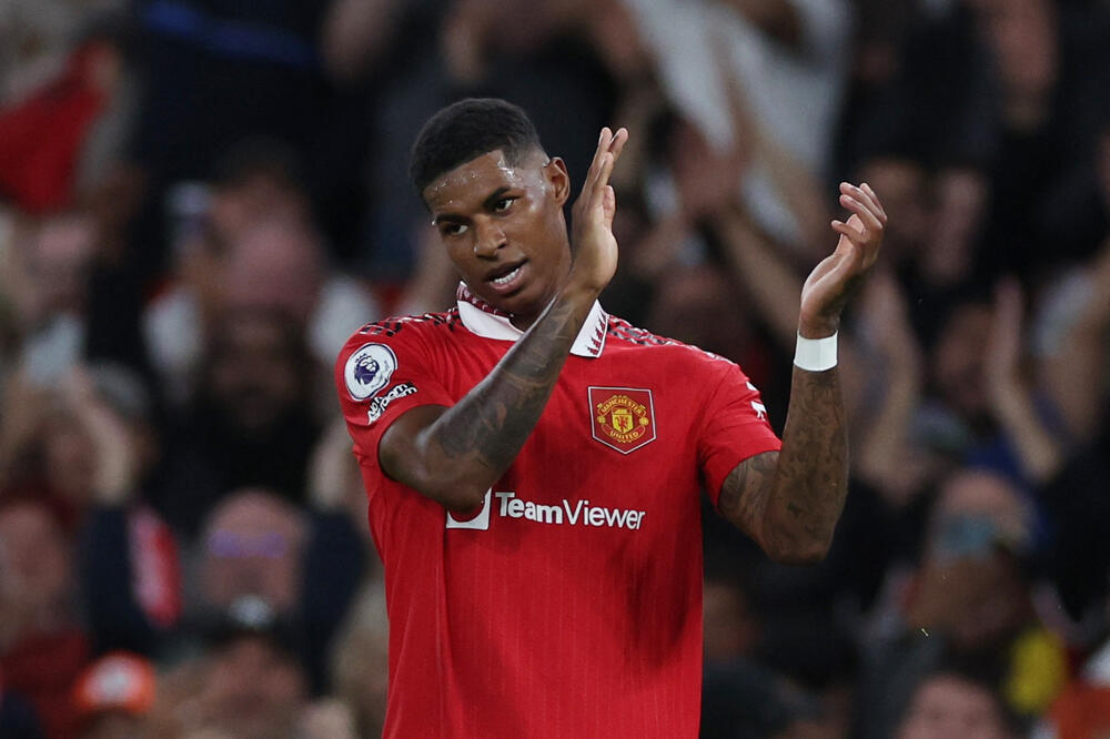 Gol nakon skoro 1.000 minuta: Rašford, Foto: REUTERS