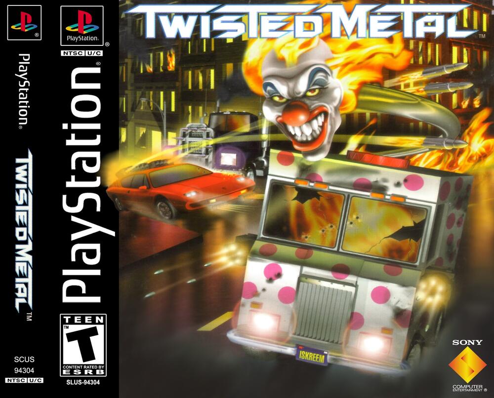 Originalni omot za Twisted Metal (1995)., Foto: Shenske, The Cover Project