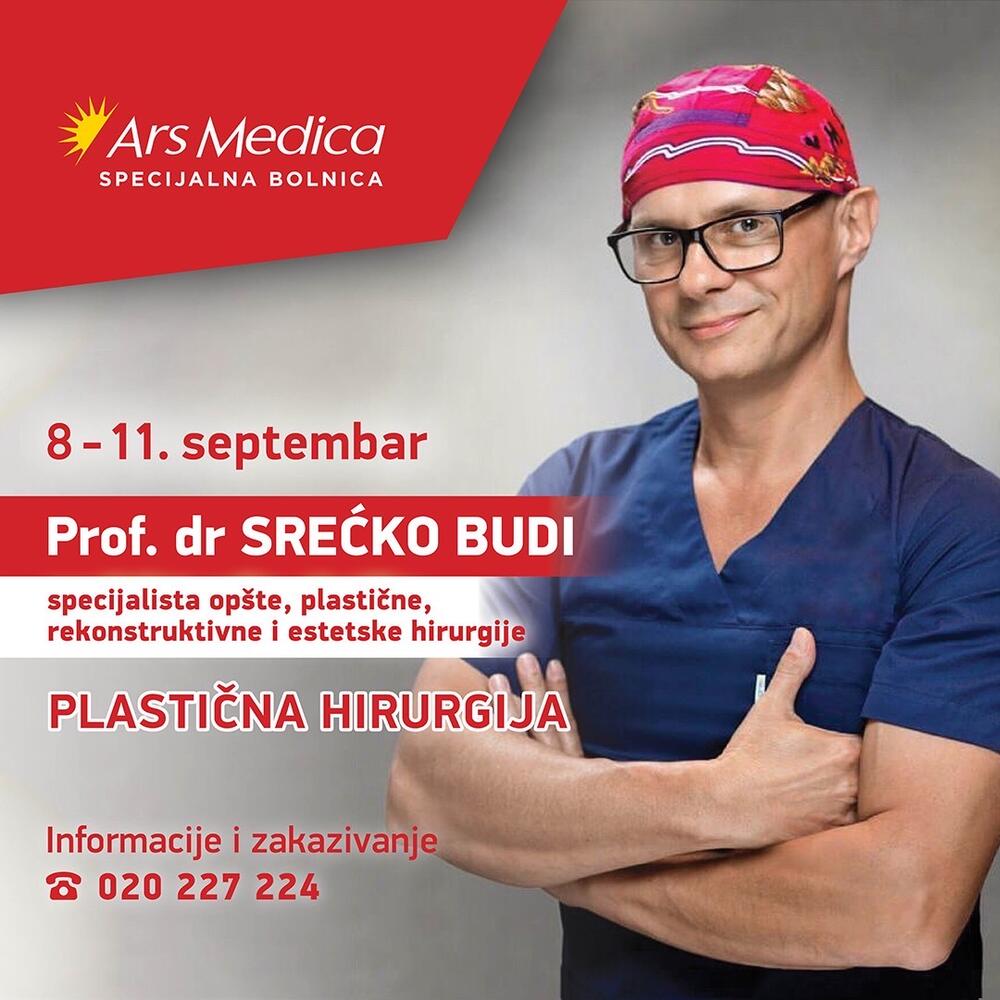 Specijalna bolnica Ars Medica – Prof.dr. Srećko Budi, specijalista opšte, plastične, rekonstruktivne i estetske hirurgije