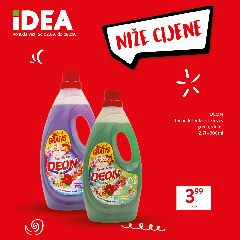 <p>Kao i do sada, IDEA sa posebnom pažnjom bira proizvode, po vašoj mjeri</p>