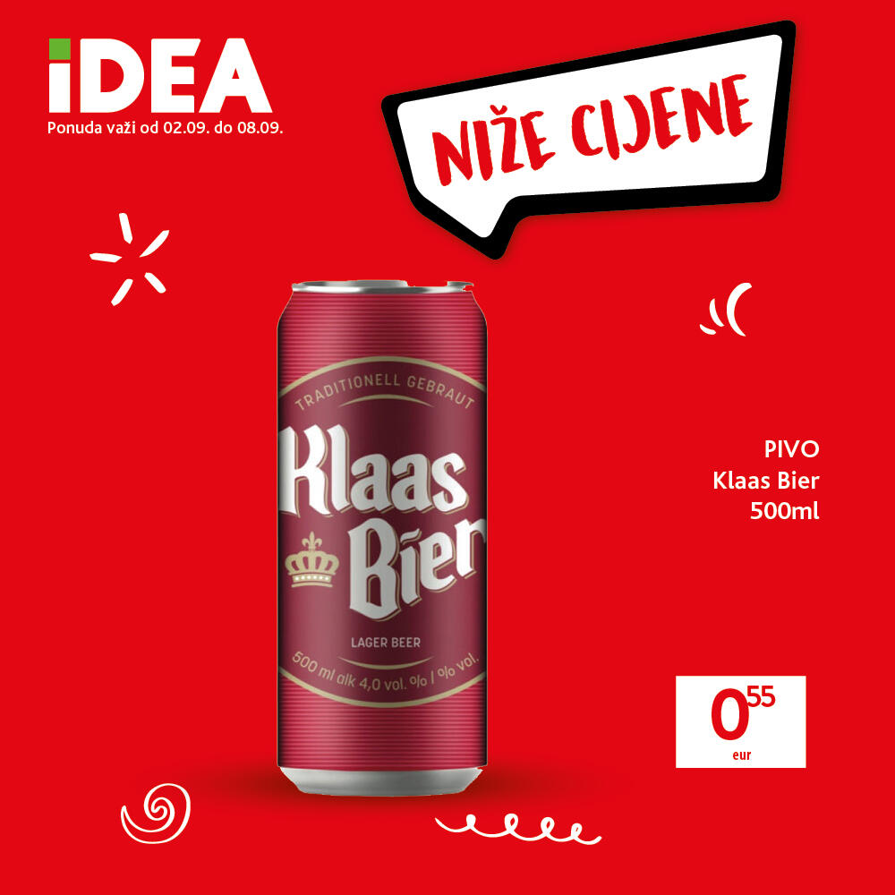 <p>Kao i do sada, IDEA sa posebnom pažnjom bira proizvode, po vašoj mjeri</p>