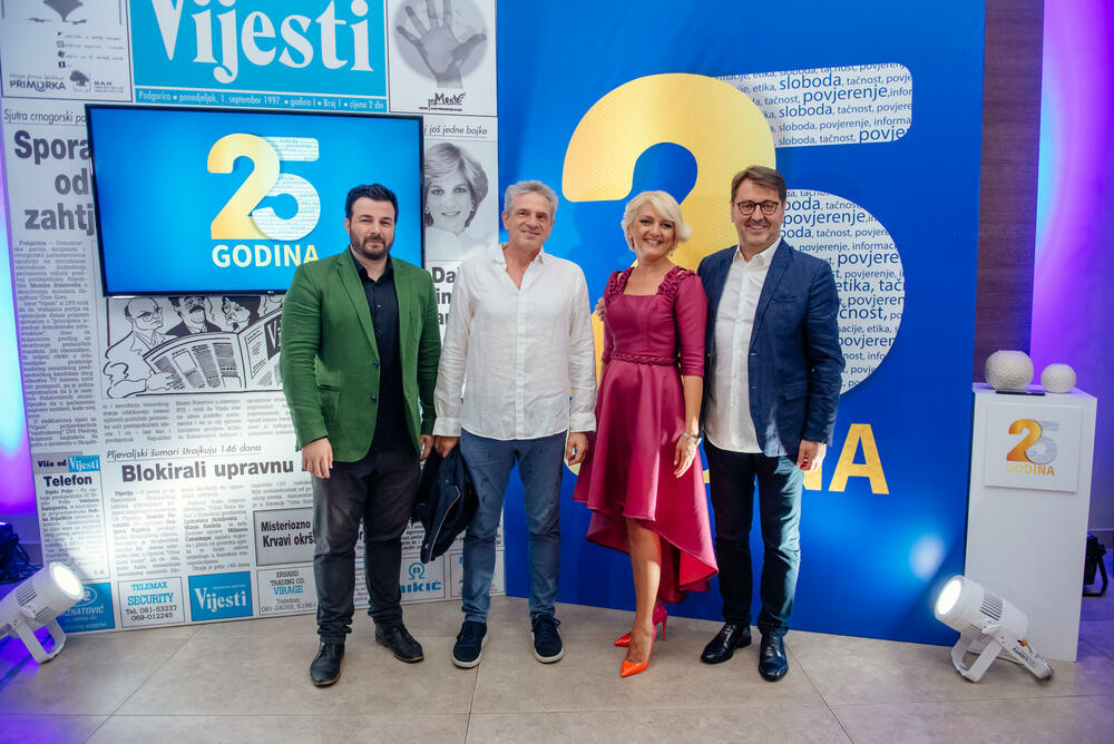 <p>Nezavisni dnevnik Vijesti 1. septembra obilježio je 25 godina postojanja. Tom prilikom organizovana je proslava</p>
