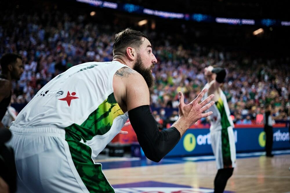 Jonas Valančijunas na meču sa Njemcima, Foto: fiba.basketball