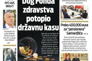 Naslovna strana "Vijesti" za 6. septembar 2022. godine