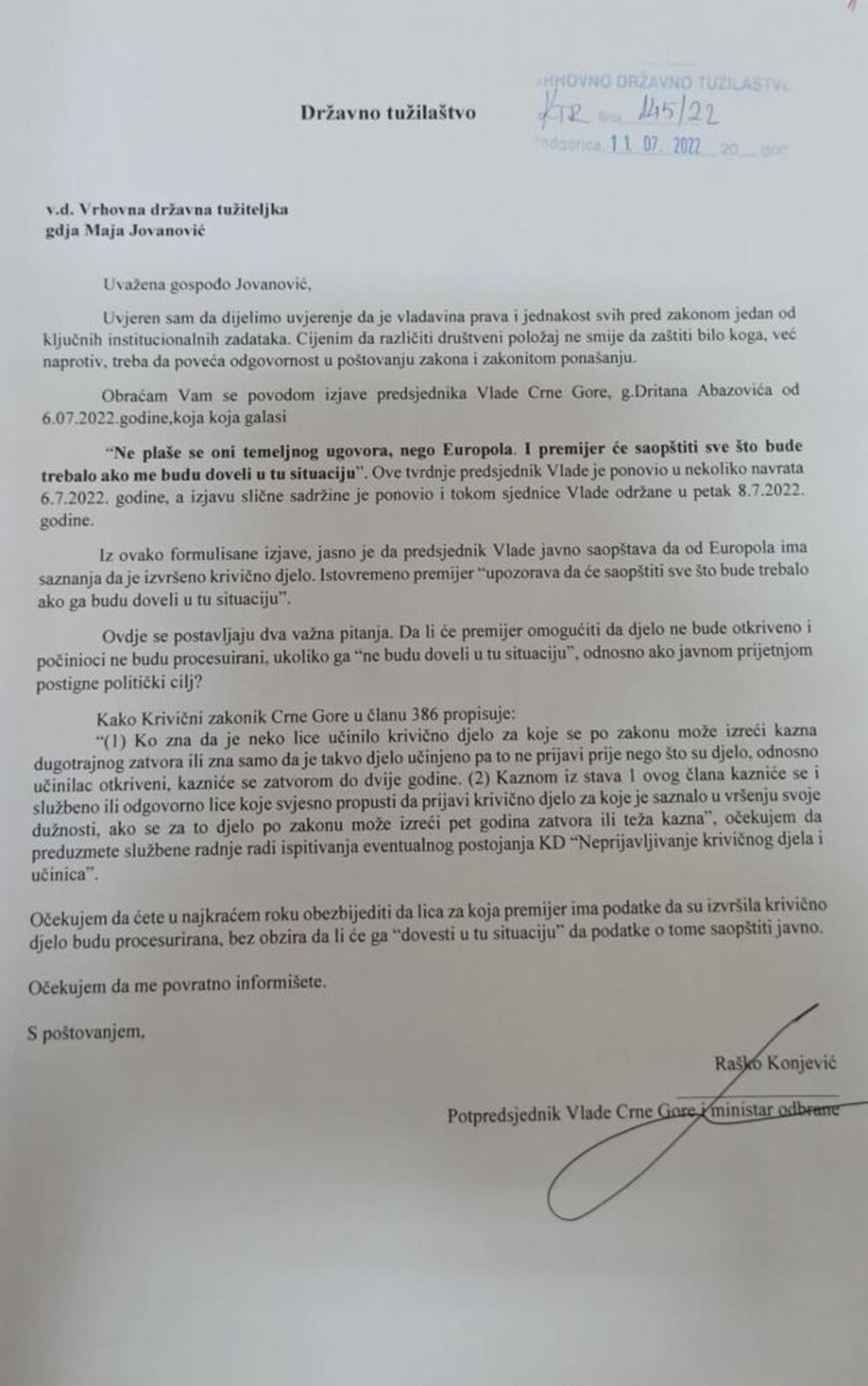 dopis Konjević Jovanović