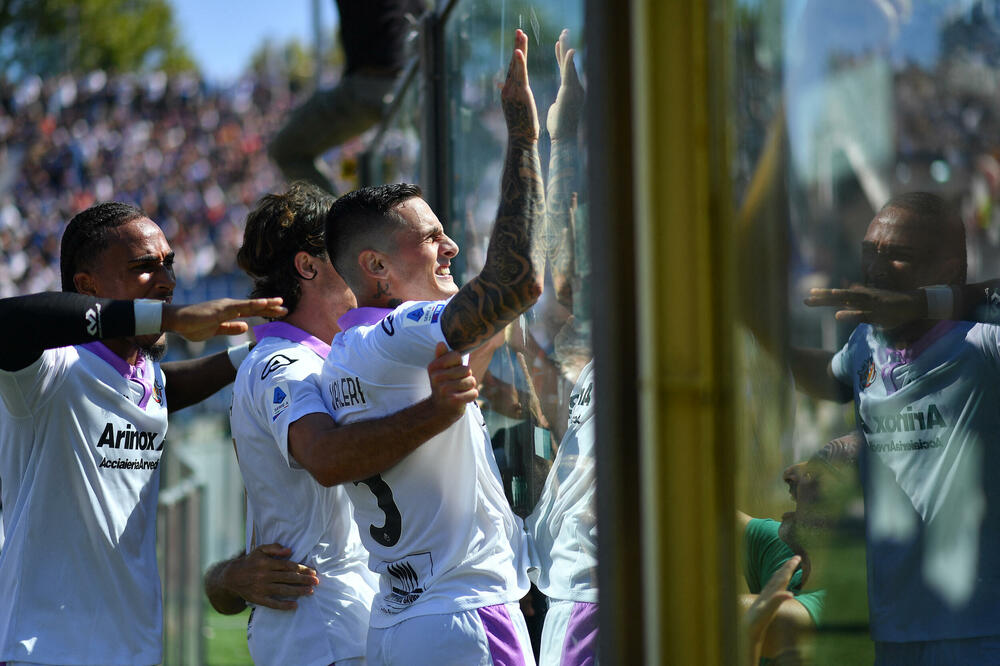 Valeri i saigrači nisu bili bez podrške u Bergamu, Foto: REUTERS