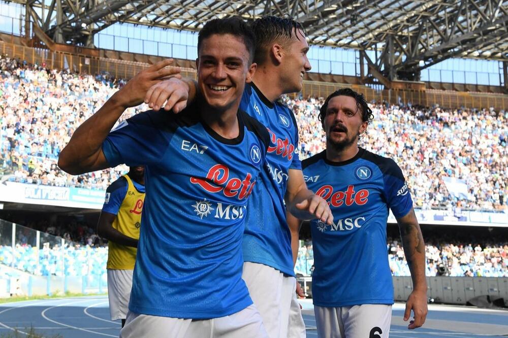 Raspadorijev prvi gol u dresu “azura”, Foto: S.S. Napoli