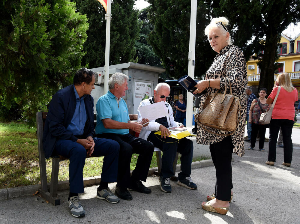 <p>Sa protesta pružena podrška direktoru Ranku Aligrudiću da nastavi sa radom i ispitivanjem zloupotreba, od Vlade zatraženo da dodatno poveća penzije i ispravi nepravdu prema penzionerima sa srazmjernim penzijama</p>