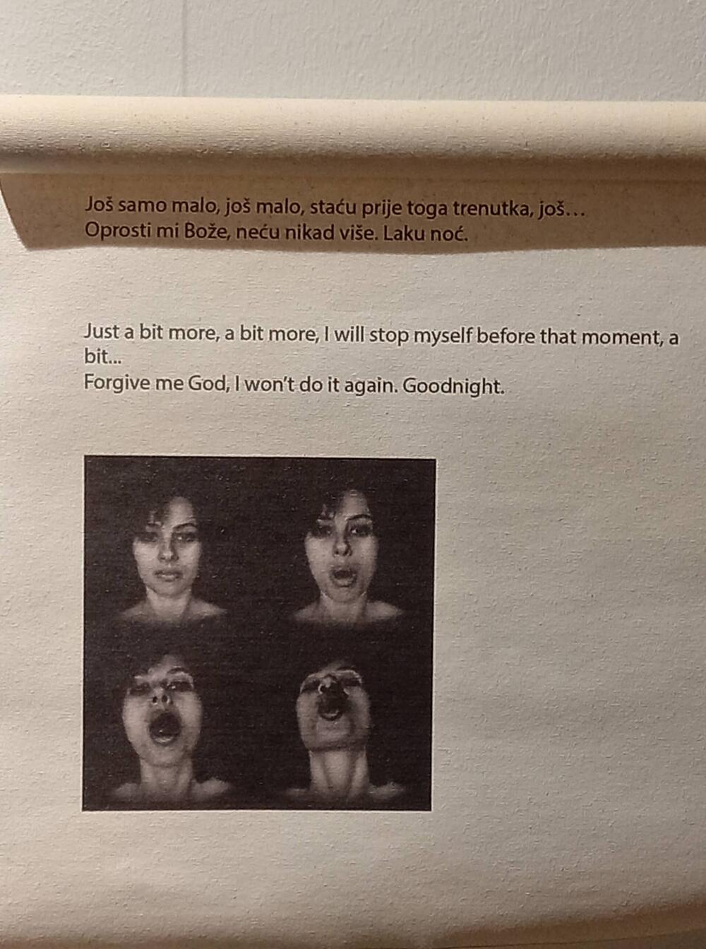 <p>Mi žene sve što je šokantno prolazimo same, i zašto onda ne bih sve to pokazala ljudima”, poručuje angažovana umjetnica iz Tivta koja se predstavlja u Podgorici, u galeriji “Perjanički dom”</p>