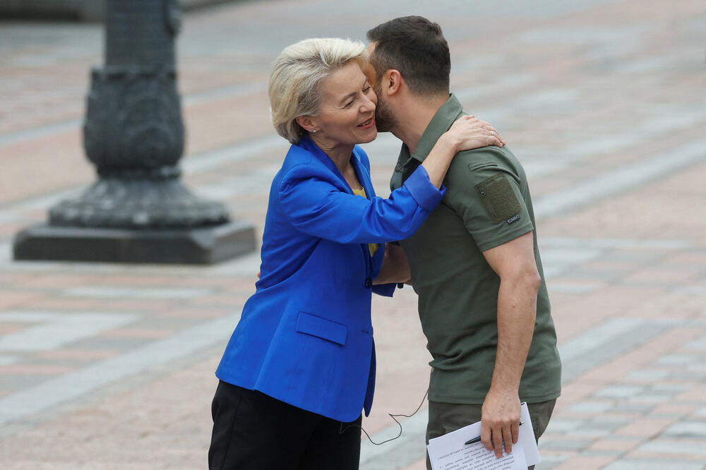 Fon der Lajen i Zelenski u Kijevu, Foto: Reuters