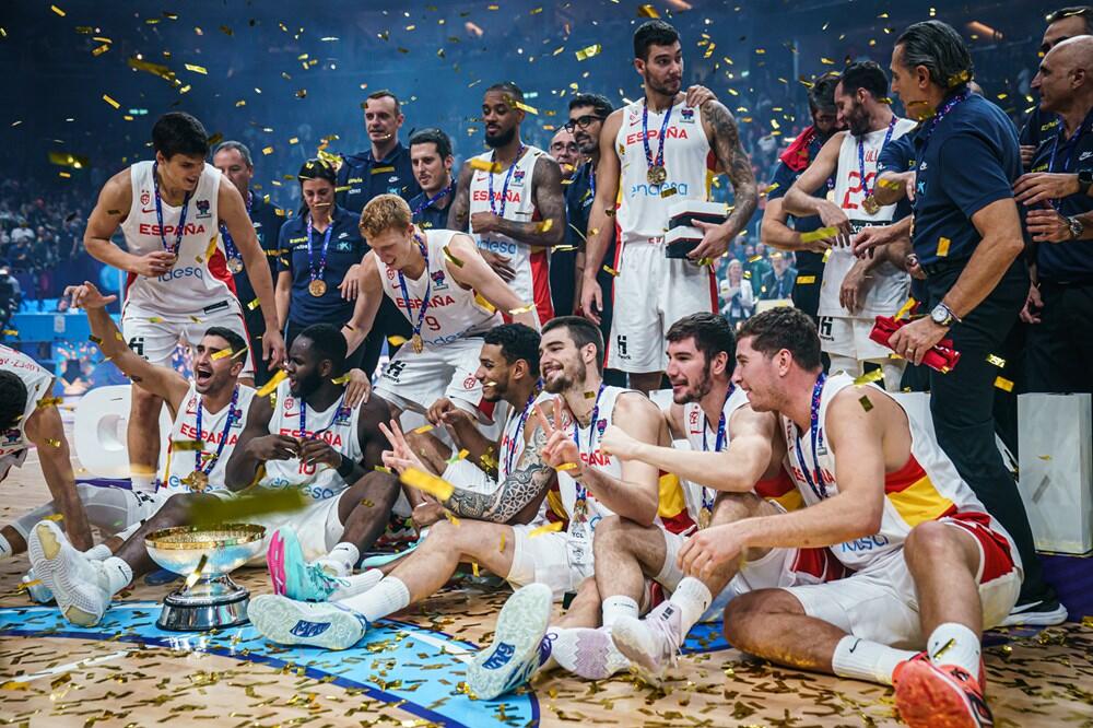 Španci slave zlato, Foto: FIBA