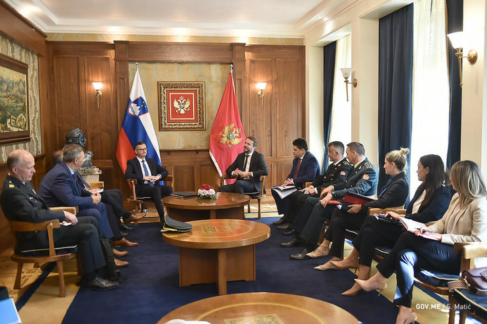 <p>"Razgovarli su o perspektivama Crne Gore i zemalja Zapadnog Balkana u evropskim integracijama, o aspektima razvoja bilateralne odbrambene saradnje te dvije zemlje, kao i o učešću crnogorske Vojske u međunarodnim misijama i operacijama", navodi se u saopštenju</p>
