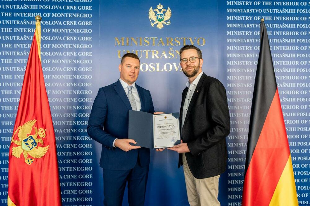 Adžić i Vedekind, Foto: Ministarstvo unutrašnjih poslova