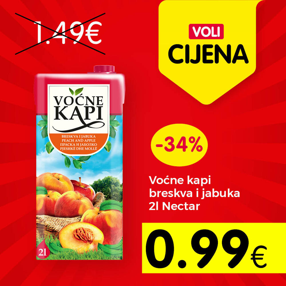 <p>Kada vodite brigu o kućnom budžetu kupujete po najnižim cijenama na tržištu, po Voli cijenama.</p>