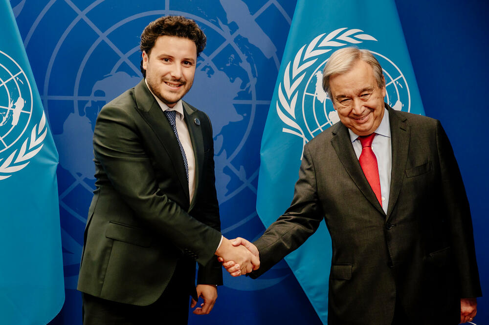 Abazović i generalni sekretar UN Antonio Gutereš, Foto: Vlada Crne Gore