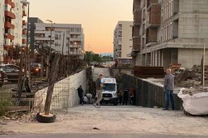 Podgorica: Pala ploča sa zgrade u izgradnji, teže povrijeđena...