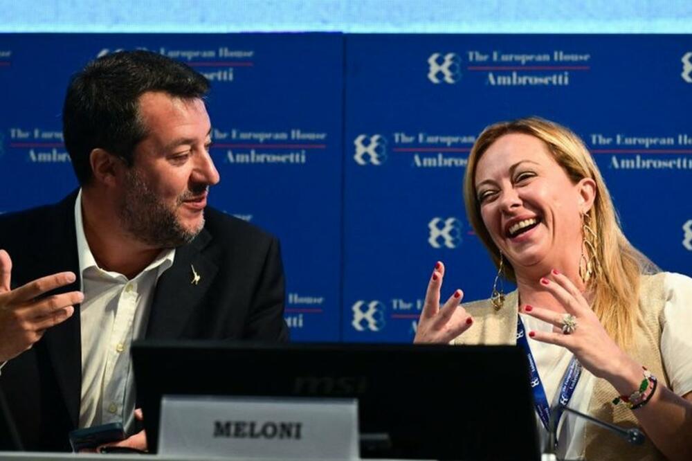 Mateo Salvini i Đorđija Meloni, Foto: Getty Images