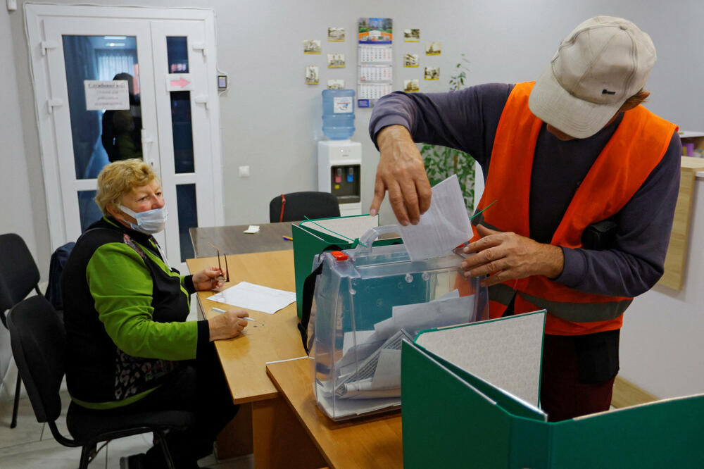 Sa glasanja u Zaporožju, Foto: Reuters