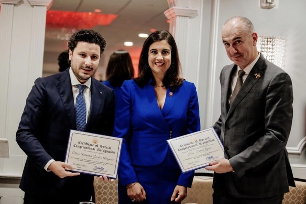 Abazović, Maliotakis i Đeka, Foto: Facebook/Fatmir Đeka