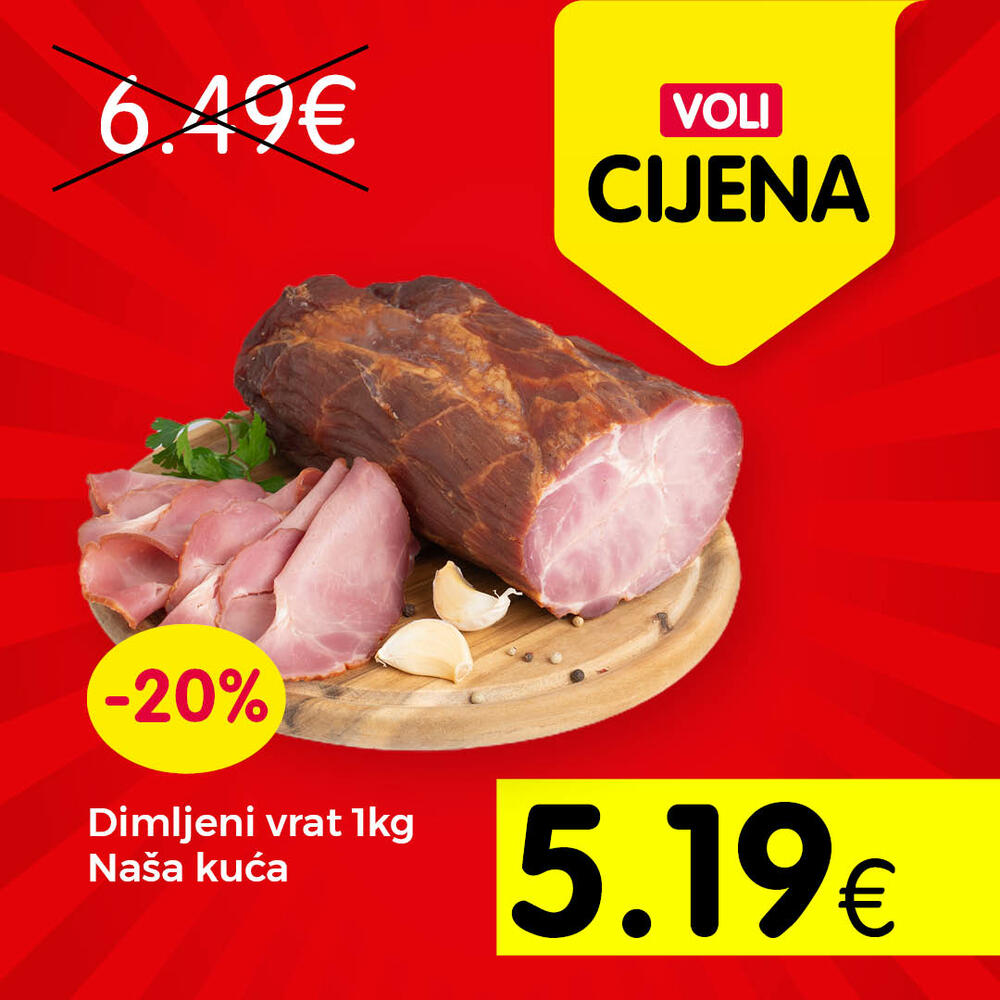 <p>Posjetite obližnji Voli ili Naš diskont market i uštedite, jer Voli cijena je simbol najpovoljnije trgovine.</p>