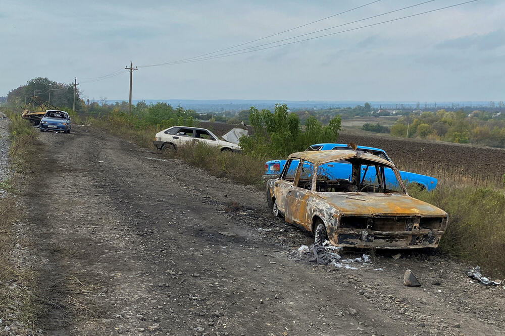 Ukrajinske vlasti saopštile da su Rusi granatirali civilni konvoj u Harkovskoj oblasti