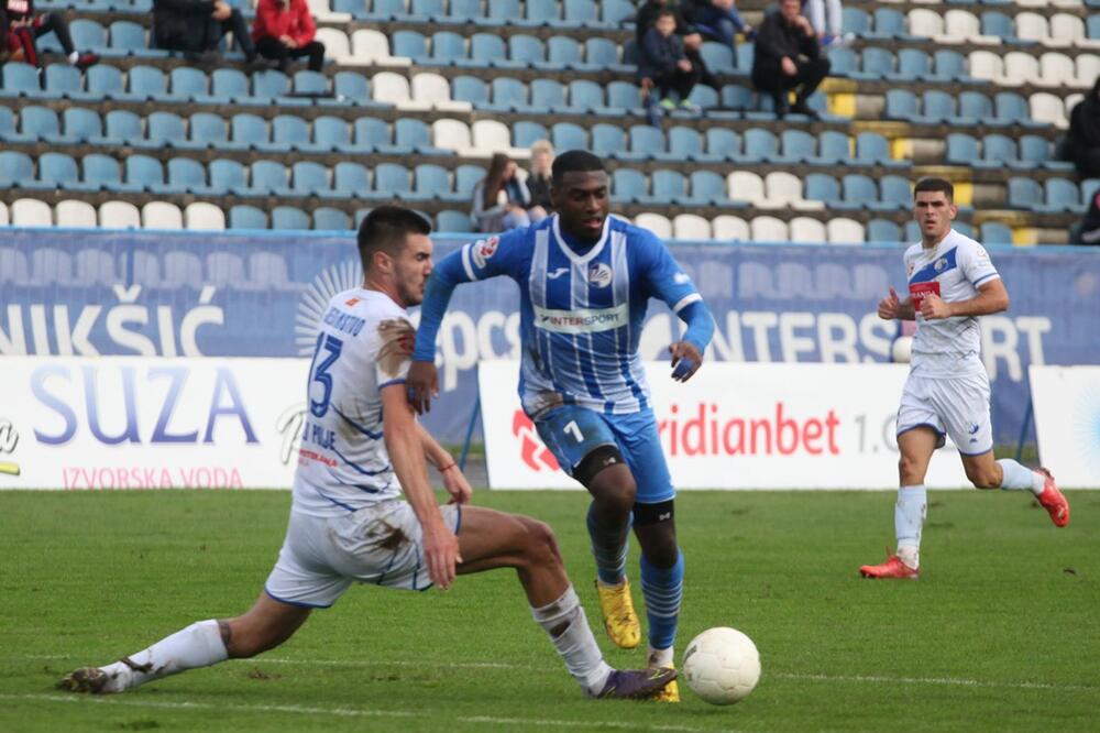 Konrad na današnjem meču sa Jedinstvom, Foto: FSCG