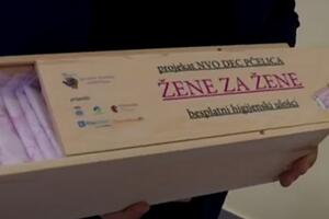 Prva kutija sa besplatnim higijenskim ulošcima postavljena u OŠ...