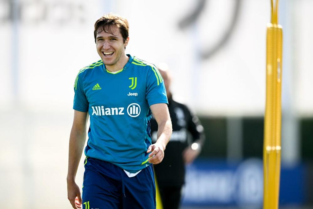Kjeza na današnjem treningu, Foto: Juventus.com