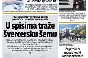 Naslovna strana "Vijesti" za 4. oktobar 2022.