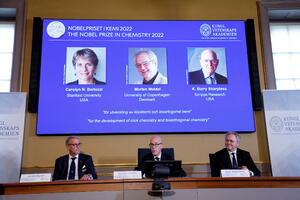 Bertoci, Meldal i Šarples dobitnici Nobelove nagrade za hemiju