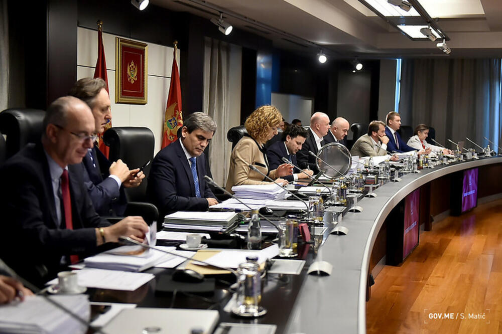 Sa današnje sjednice Vlade, Foto: Saša Matić/Gov.me