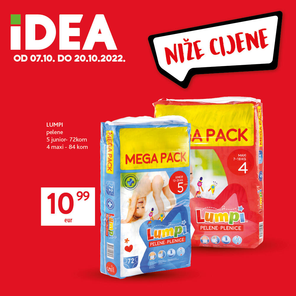 <p>Niže cijene za veću uštedu čekaju vas u IDEA prodavnicama</p>