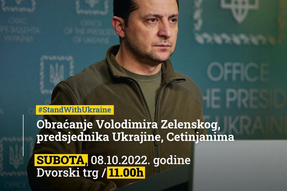 Zelenski, Foto: Prijestonica Cetinje