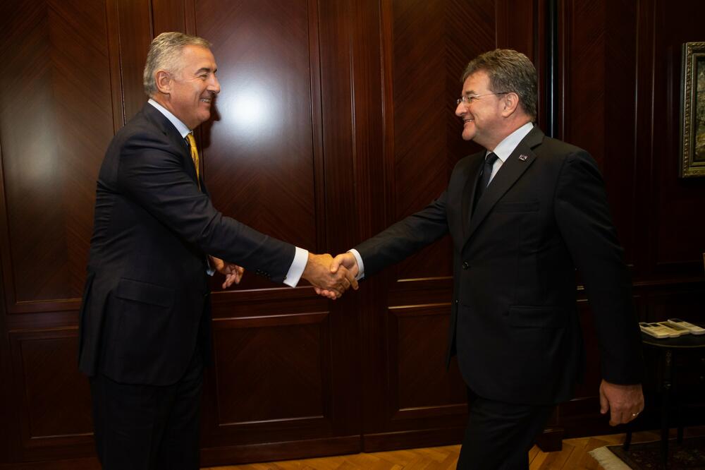 Đukanović i Lajčak, Foto: Twitter/predsjednik_cg