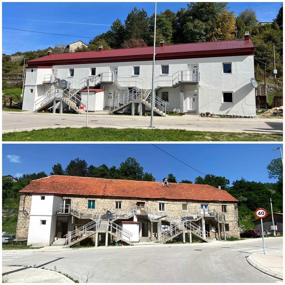 Sadašnji i nekadašnji izgled zgrade