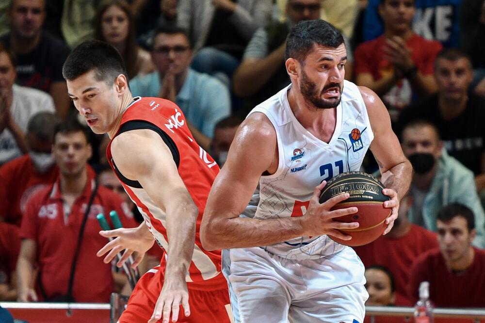 Jagodić-Kuridža na meču sa Crvenom zvezdom prošle sezone, Foto: Admiralbet ABA league / Dragana Stjepanović