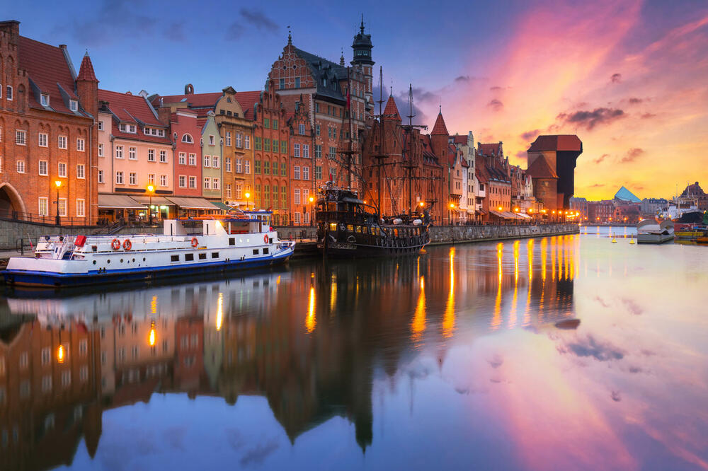 Gdanjsk i rijeka Motlava (ilustracija), Foto: Shutterstock