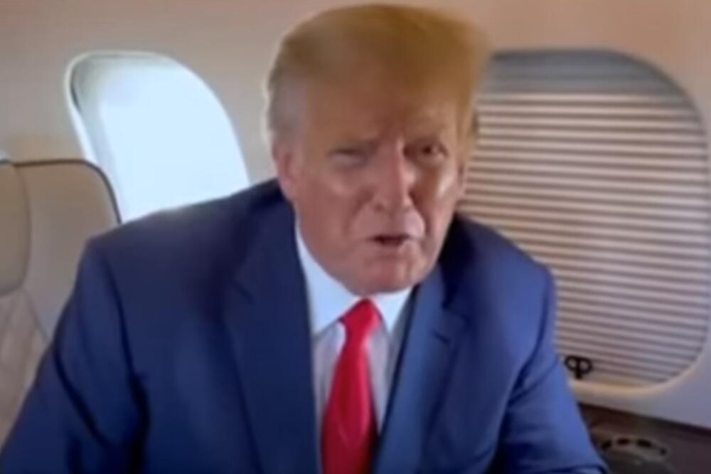 Tramp tokom obraćanja, Foto: Screenshot/Youtube