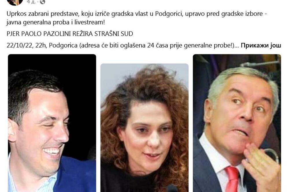 Foto: Printscreen/Facebook