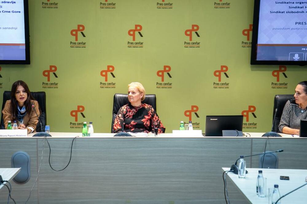 Potpisan Memorandum o saradnji između tri zdravstvene sindikalne organzacije, Foto: PR Centar