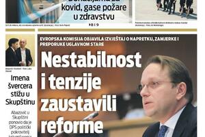 Naslovna strana "Vijesti" za 13. oktobar 2022. godine