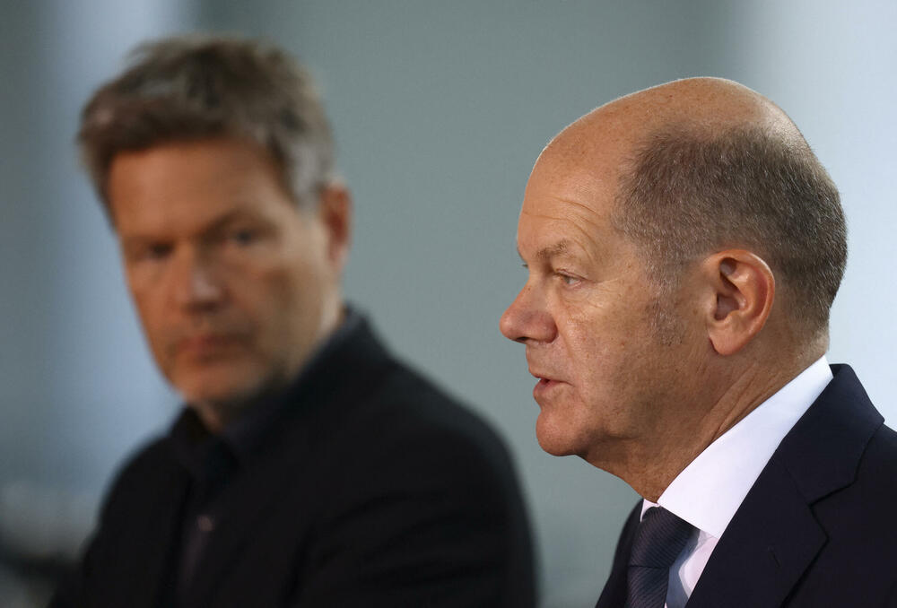 Ministar ekonomije Robert Habek i kancelar Olaf Šolc 