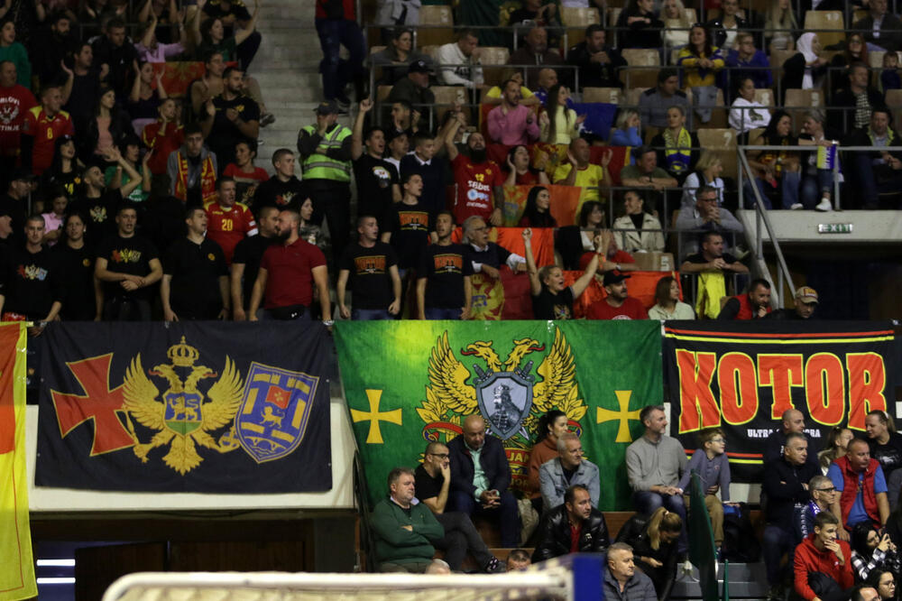 Navijači Crne Gore na utakmici u Sarajevu, Foto: Rukometni savez BiH