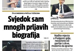 Naslovna strana "Vijesti" za 18. oktobar 2022.