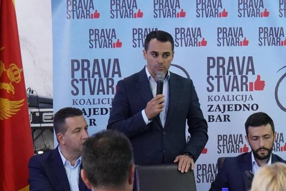 Raičević, Foto: Prava stvar - Koalicija Zajedno Bar