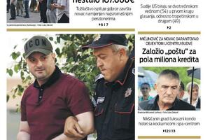 Naslovna strana "Vijesti" za 19. oktobar 2022. godine
