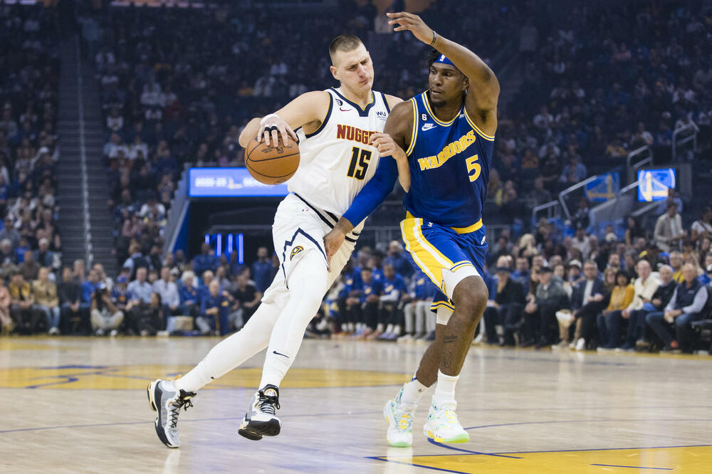 Nikola Jokić na meču sa Voriorsima, Foto: USA TODAY Sports